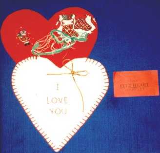 Felt Gift Wrap Heart