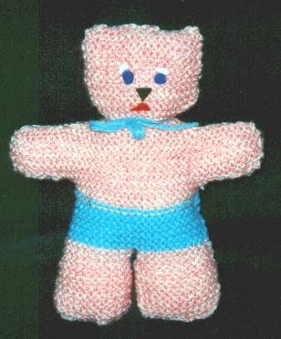 Knitted Pink Teddy