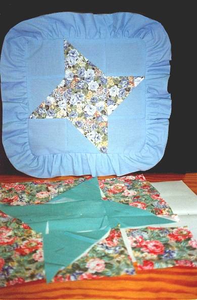 Patchwork Cushion Friendship Star design